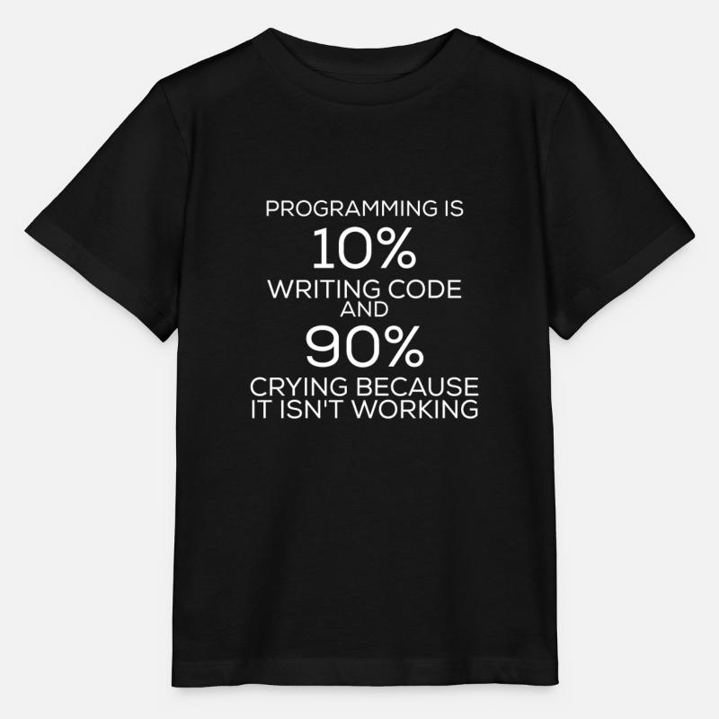 Lustiger Spruch Programmieren Programmier - Stanley/Stella Kinder T-Shirt MINI CREATOR  - Schwarz