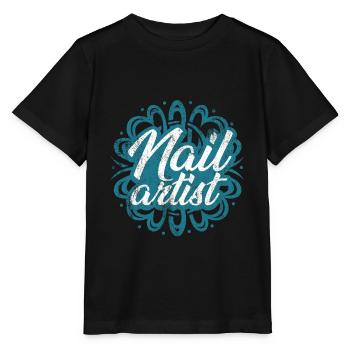 Nail designer nail salon beautician - Stanley/Stella MINI CREATOR Kids’ T-Shirt - black - Front - Mikhail (115cm)