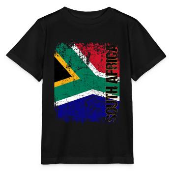 South Africa - Stanley/Stella Kinder T-Shirt MINI CREATOR  - Schwarz - Vorne - Mikhail (115cm)