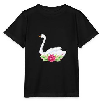 Cygne - T-shirt bio MINI CREATOR Stanley/Stella Enfant - noir - Devant - Mikhail (115cm)
