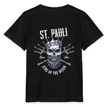 Marin de Saint Pauli | Don de Saint Pauli des Pauliens - T-shirt bio MINI CREATOR Stanley/Stella Enfant - noir - Devant - Mikhail (115cm)