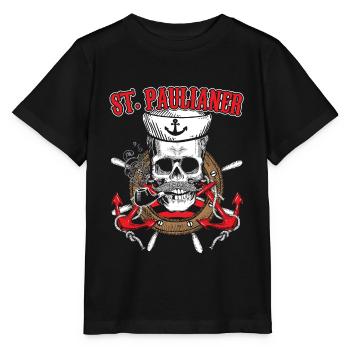 Paulians Hambourg Sankt Pauli | Cadeau de Saint Pauli - T-shirt bio MINI CREATOR Stanley/Stella Enfant - noir - Devant - Mikhail (115cm)