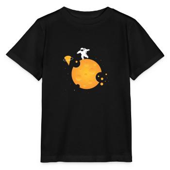 Plateau de fromages Fromages Fromages laitiers - T-shirt bio MINI CREATOR Stanley/Stella Enfant - noir - Devant - Mikhail (115cm)