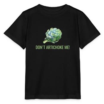 Artichaut jeu de mots drôle - T-shirt bio MINI CREATOR Stanley/Stella Enfant - noir - Devant - Mikhail (115cm)