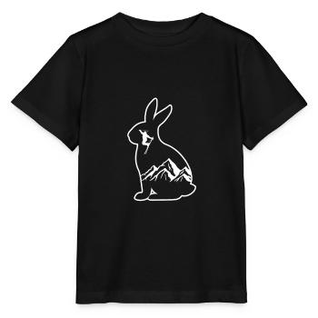 Lapin de ski doux - T-shirt bio MINI CREATOR Stanley/Stella Enfant - noir - Devant - Mikhail (115cm)