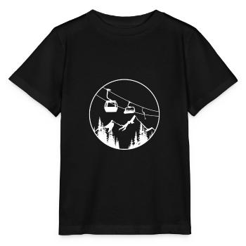 Cadeau d'hiver pour la télécabine des remontées mécaniques - T-shirt bio MINI CREATOR Stanley/Stella Enfant - noir - Devant - Mikhail (115cm)