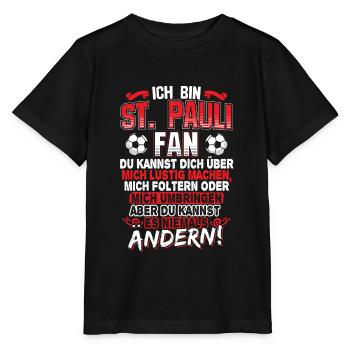 Paulianer Hamburg Sankt Pauli Fan | St. Pauli - Stanley/Stella Kinder T-Shirt MINI CREATOR  - Schwarz - Vorne - Mikhail (115cm)
