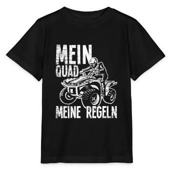 Quad Mein Quad Meine Regeln - Stanley/Stella Kinder T-Shirt MINI CREATOR  - Schwarz - Vorne - Mikhail (115cm)