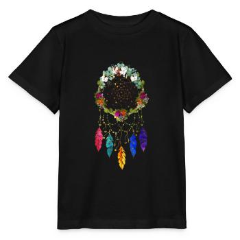 Dream catcher Indian jewelry Esotherik - Stanley/Stella MINI CREATOR Kids’ T-Shirt - black - Front - Mikhail (115cm)