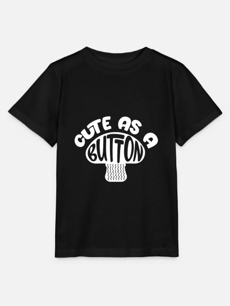 Süß wie ein Knopf - Stanley/Stella Kinder T-Shirt MINI CREATOR  - Schwarz
