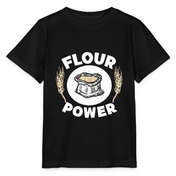 Flour power baker cupcakes - Stanley/Stella MINI CREATOR Kids’ T-Shirt - black - Front - Mikhail (115cm)