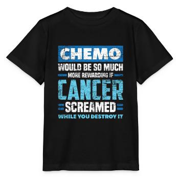 Chemo Krebs - Stanley/Stella Kinder T-Shirt MINI CREATOR  - Schwarz - Vorne - Mikhail (115cm)