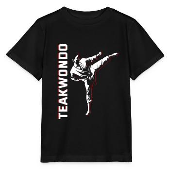 Teakwondo Kampfsport - Stanley/Stella Kinder T-Shirt MINI CREATOR  - Schwarz - Vorne - Mikhail (115cm)
