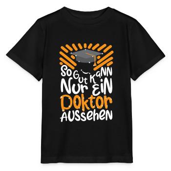 Geschenk zum Doktortitel - Stanley/Stella Kinder T-Shirt MINI CREATOR  - Schwarz - Vorne - Mikhail (115cm)