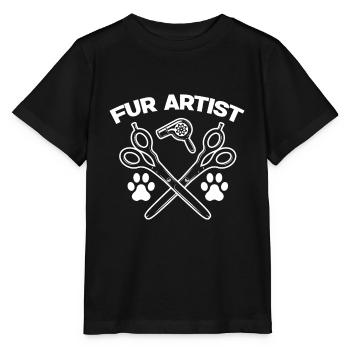 Toiletteur pour chien Toiletteur pour chien Toiletteur pour chien - T-shirt bio MINI CREATOR Stanley/Stella Enfant - noir - Devant - Mikhail (115cm)