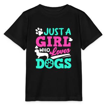 Dog owner, dog lover, dog lover - Stanley/Stella MINI CREATOR Kids’ T-Shirt - black - Front - Mikhail (115cm)