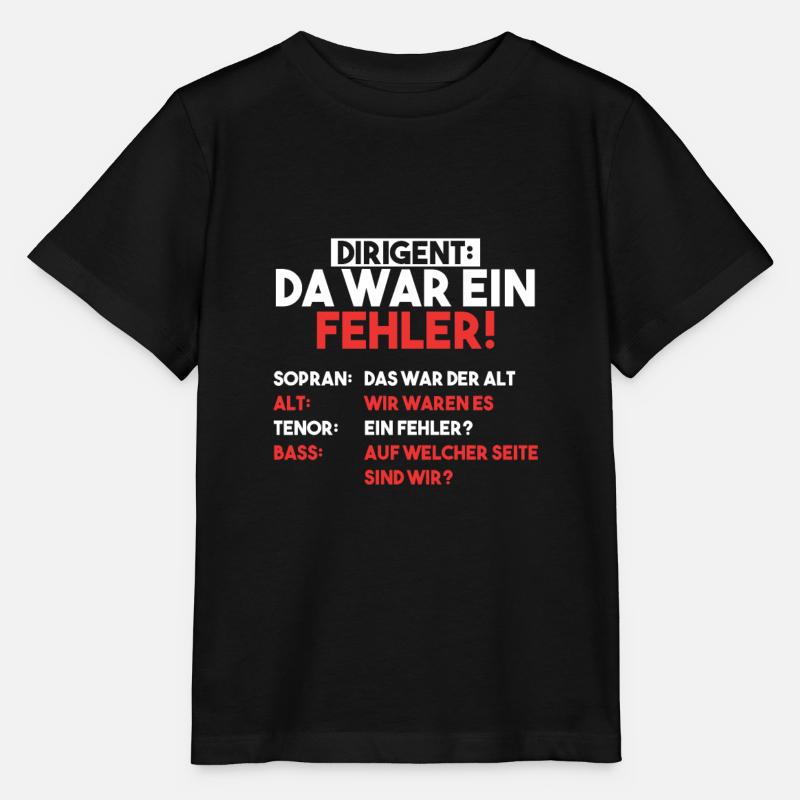 Dirigent Chor Sopran Alt Tenor Chorleiter Geschenk - Stanley/Stella Kinder T-Shirt MINI CREATOR  - Schwarz