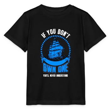 Sailing sailing sport female sailor sailing boat gift - Stanley/Stella MINI CREATOR Kids’ T-Shirt - black - Front - Mikhail (115cm)