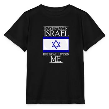 Drapeau d'Israël IDF Mossad Menorah Tel Aviv cadeau - T-shirt bio MINI CREATOR Stanley/Stella Enfant - noir - Devant - Mikhail (115cm)