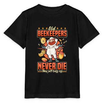 Apiculteur apiculture abeilles nid d'abeille disant cadeau - T-shirt bio MINI CREATOR Stanley/Stella Enfant - noir - Devant - Mikhail (115cm)