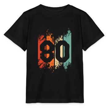 80. Geburtstag - Stanley/Stella Kinder T-Shirt MINI CREATOR  - Schwarz - Vorne - Mikhail (115cm)
