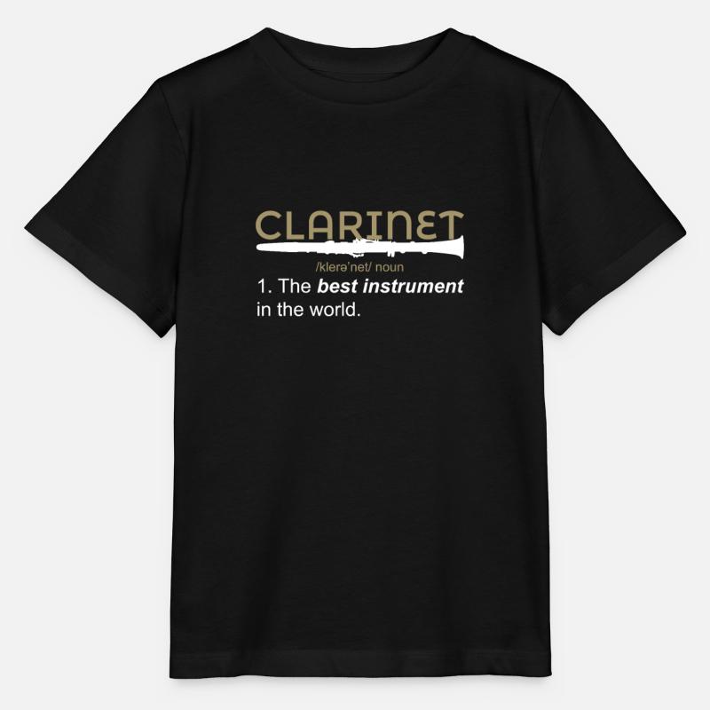 Klarinette - Stanley/Stella Kinder T-Shirt MINI CREATOR  - Schwarz