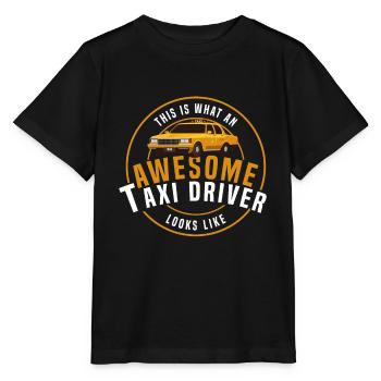 Taxi - T-shirt bio MINI CREATOR Stanley/Stella Enfant - noir - Devant - Mikhail (115cm)