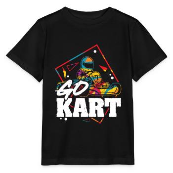 Go Kart Racer Construit pour Speed King Of Racetrack - T-shirt bio MINI CREATOR Stanley/Stella Enfant - noir - Devant - Mikhail (115cm)