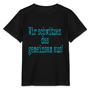 Sauna Therme nous transpirons ensemble - T-shirt bio MINI CREATOR Stanley/Stella Enfant - noir - Devant - Mikhail (115cm)