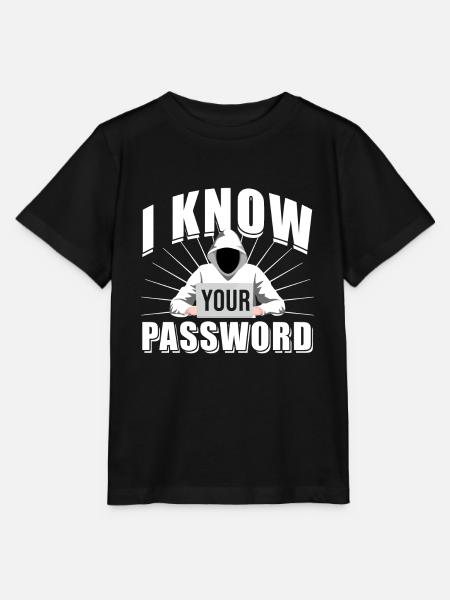 Hacker Cybersecurity Passwort Geschenk - Stanley/Stella Kinder T-Shirt MINI CREATOR - Schwarz