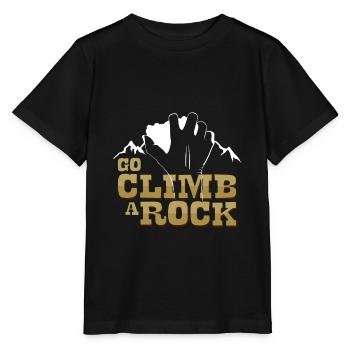 Bergsteigen - Stanley/Stella Kinder T-Shirt MINI CREATOR  - Schwarz - Vorne - Mikhail (115cm)