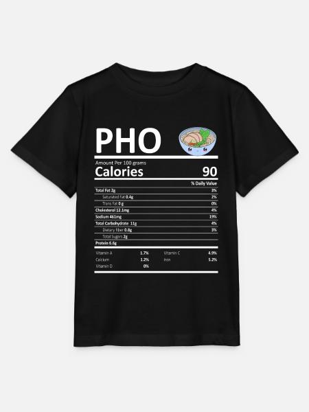 Pho vietnamesische Nudeln Nährwert lustig - Stanley/Stella Kinder T-Shirt MINI CREATOR - Schwarz