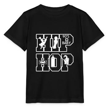 Fans de musique rap old school hip hop des années 90 - T-shirt bio MINI CREATOR Stanley/Stella Enfant - noir - Devant - Mikhail (115cm)