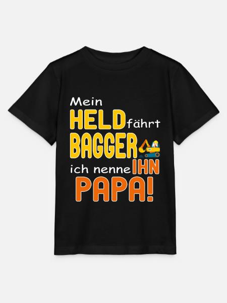 Bagger Papa Baggerfahrer Baustelle Bauarbeiter - Stanley/Stella Kinder T-Shirt MINI CREATOR - Schwarz