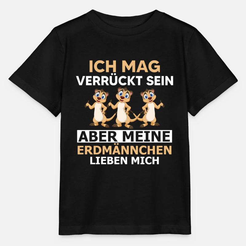 Erdmännchen Tierschützer Lustige Sprüche - Stanley/Stella Kinder T-Shirt MINI CREATOR  - Schwarz