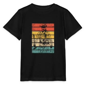 Pompier pompier pompier - T-shirt bio MINI CREATOR Stanley/Stella Enfant - noir - Devant - Mikhail (115cm)