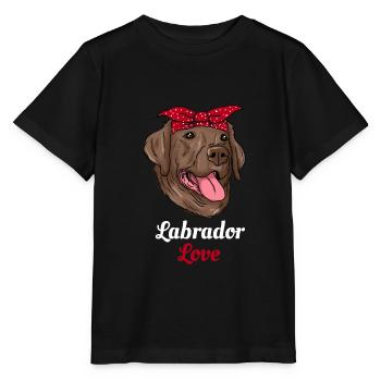 Labrador - Stanley/Stella MINI CREATOR Kids’ T-Shirt - black - Front - Mikhail (115cm)
