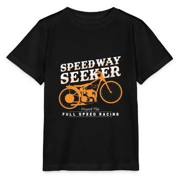 Speedway Recherche - T-shirt bio MINI CREATOR Stanley/Stella Enfant - noir - Devant - Mikhail (115cm)