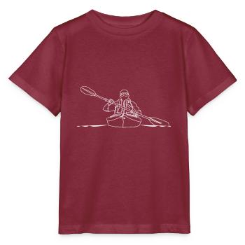 canoeing - Stanley/Stella MINI CREATOR Kids’ T-Shirt - burgundy - Front - Kain (125cm)