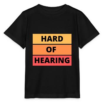 Hard of hearing - Stanley/Stella MINI CREATOR Kids’ T-Shirt - black - Front - Mikhail (115cm)