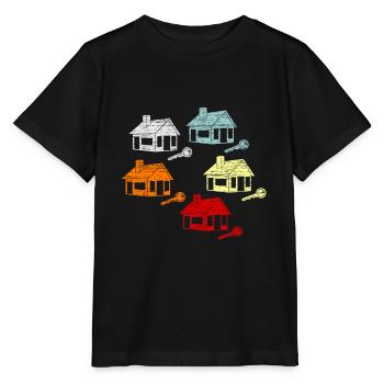 Immobilienmakler - Stanley/Stella Kinder T-Shirt MINI CREATOR  - Schwarz - Vorne - Mikhail (115cm)