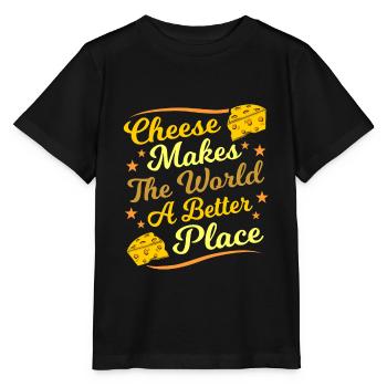fromage - T-shirt bio MINI CREATOR Stanley/Stella Enfant - noir - Devant - Mikhail (115cm)