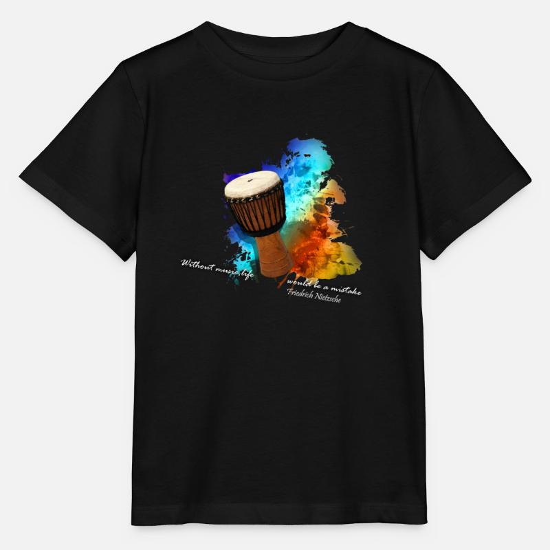 djembe - T-shirt bio MINI CREATOR Stanley/Stella Enfant - noir