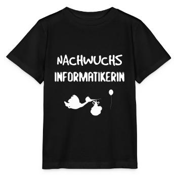 Nachwuchs Informatikerin Geschenk zur Geburt Baby - Stanley/Stella Kinder T-Shirt MINI CREATOR  - Schwarz - Vorne - Mikhail (115cm)
