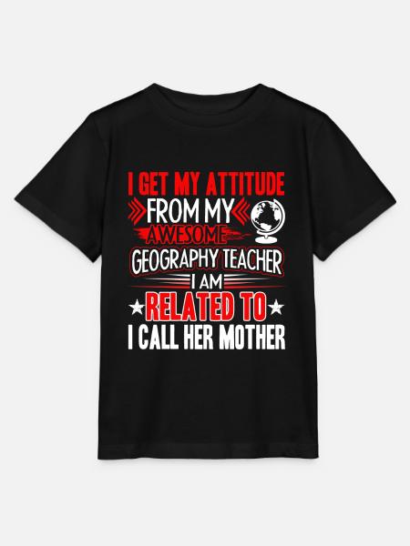 Fantastische Geographie-Lehrer-Hemden - Stanley/Stella Kinder T-Shirt MINI CREATOR - Schwarz