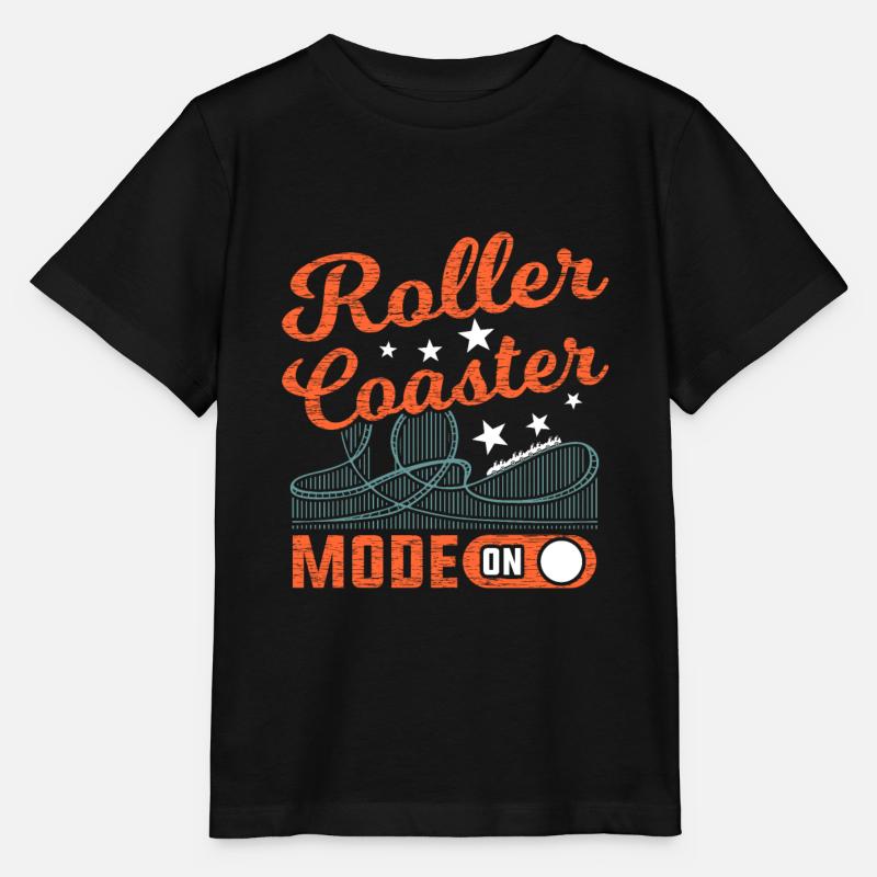 Achterbahn - Stanley/Stella Kinder T-Shirt MINI CREATOR  - Schwarz