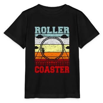 Roller coaster - Stanley/Stella MINI CREATOR Kids’ T-Shirt - black - Front - Mikhail (115cm)