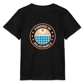Solar panel solar energy solar power photovoltaic - Stanley/Stella MINI CREATOR Kids’ T-Shirt - black - Front - Mikhail (115cm)