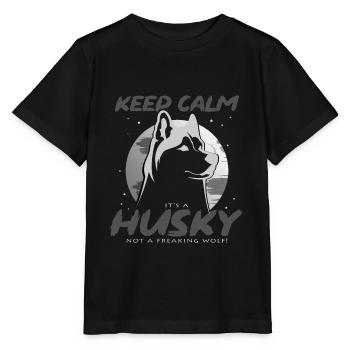 Husky - T-shirt bio MINI CREATOR Stanley/Stella Enfant - noir - Devant - Mikhail (115cm)