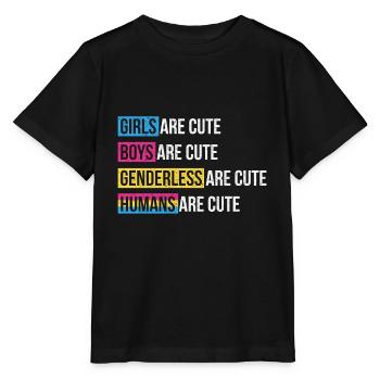 Pansexual Pride Month - Stanley/Stella MINI CREATOR Kids’ T-Shirt - black - Front - Mikhail (115cm)